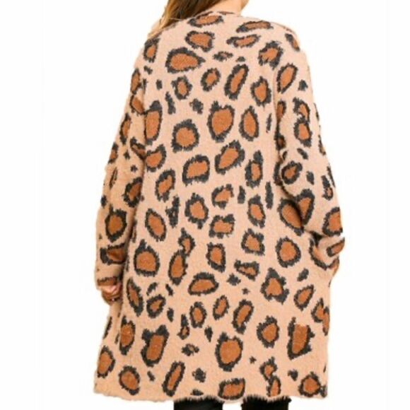 Umgee Leopard Print Cardigan. NWT - Picture 5 of 8